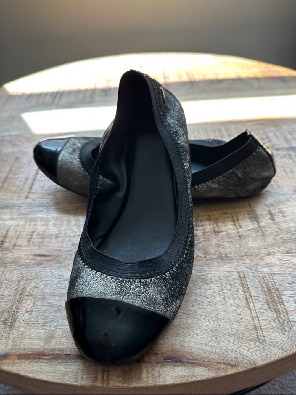 Cole Haan Tali Patent Ballet Ballerina Flats Cap